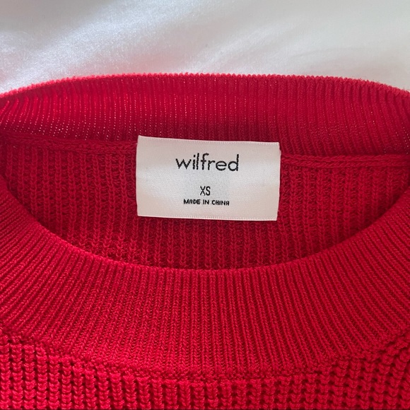 Aritiza Wilfred Red Sweater - Picture 3 of 6